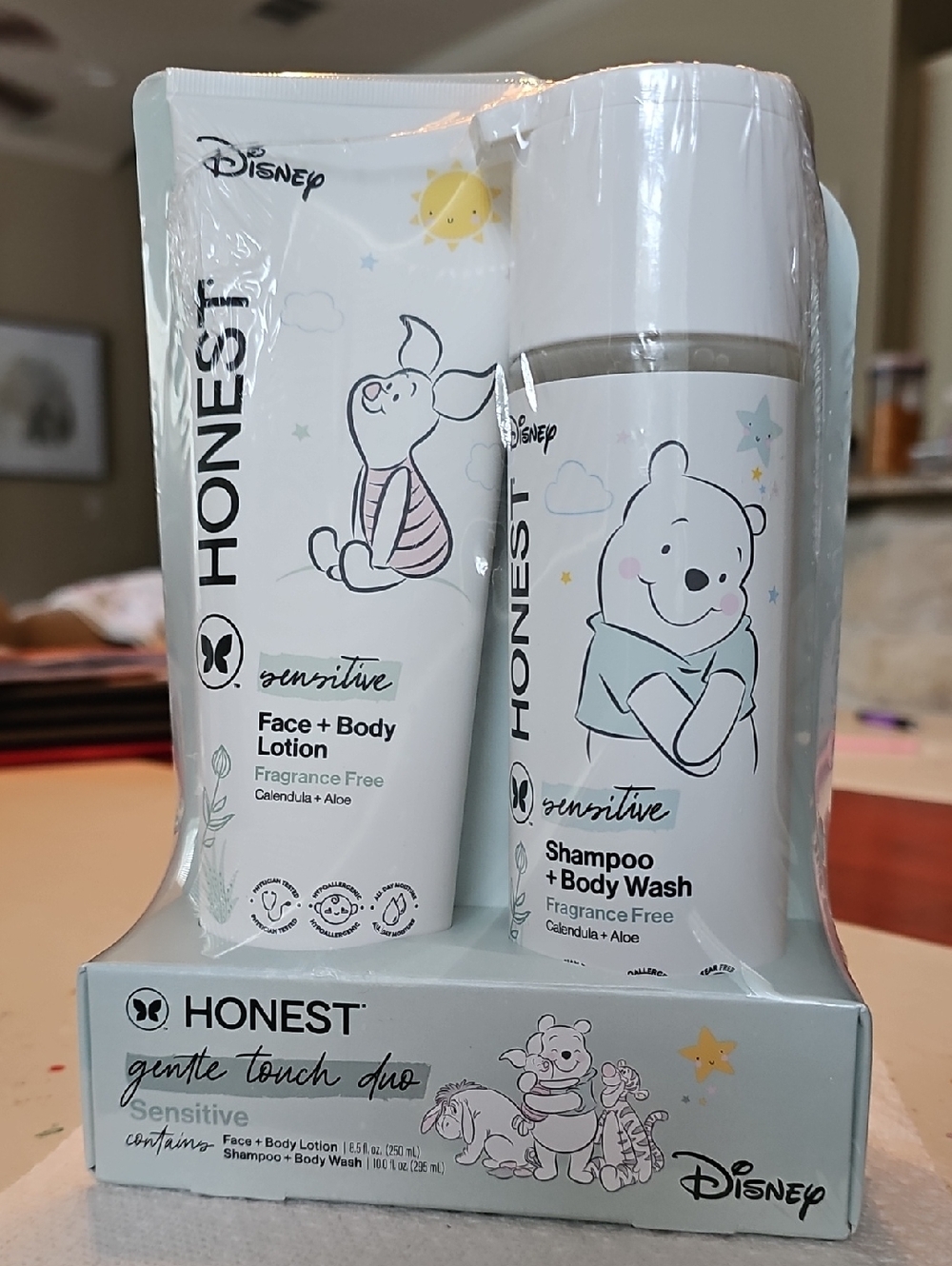 Honest x Disney Shampoo + Lotion Gentle Touch Duo, Sensitive, Fragrance Free